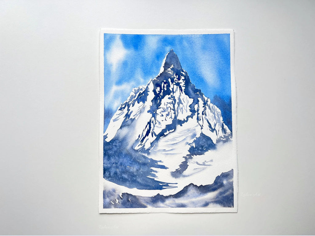 Beyond Dreams - Original Watercolor Mountain Painting