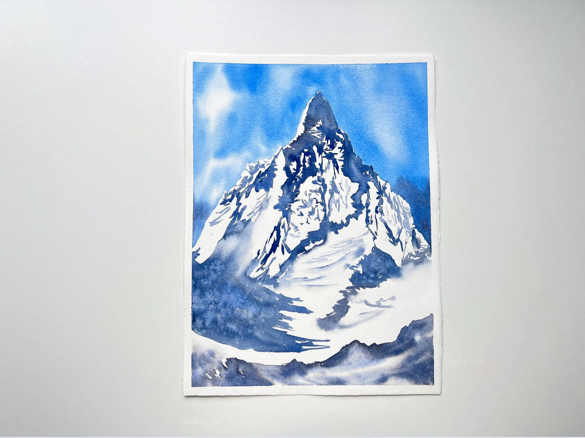 Beyond Dreams - Original Watercolor Mountain Painting
