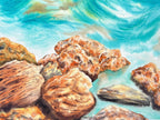 Rocky Seascape - Original Watercolor Painting