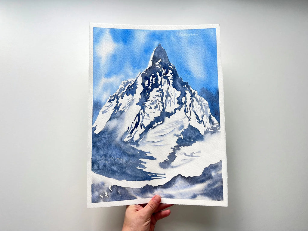 Beyond Dreams - Original Watercolor Mountain Painting