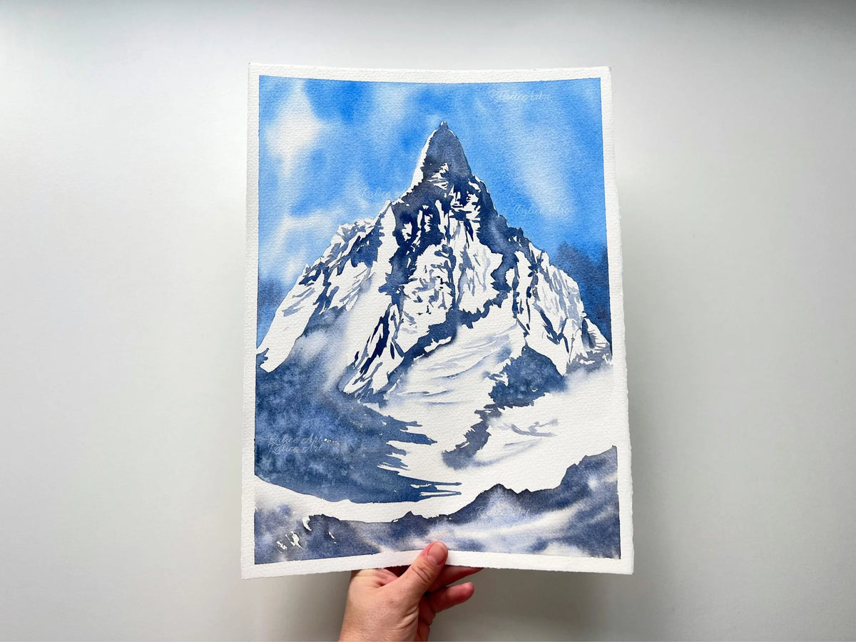 Beyond Dreams - Original Watercolor Mountain Painting