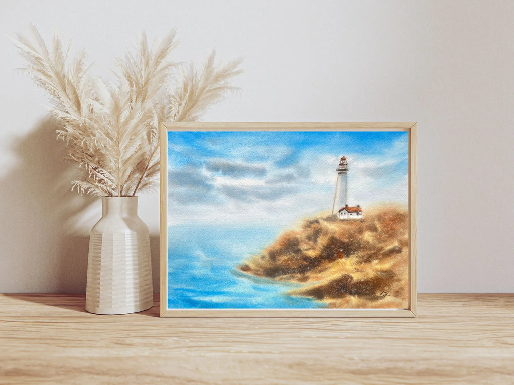 Lighthouse - Original Watercolor Painting
