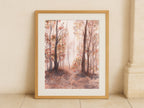 Autumn Forest Trail - Art Print