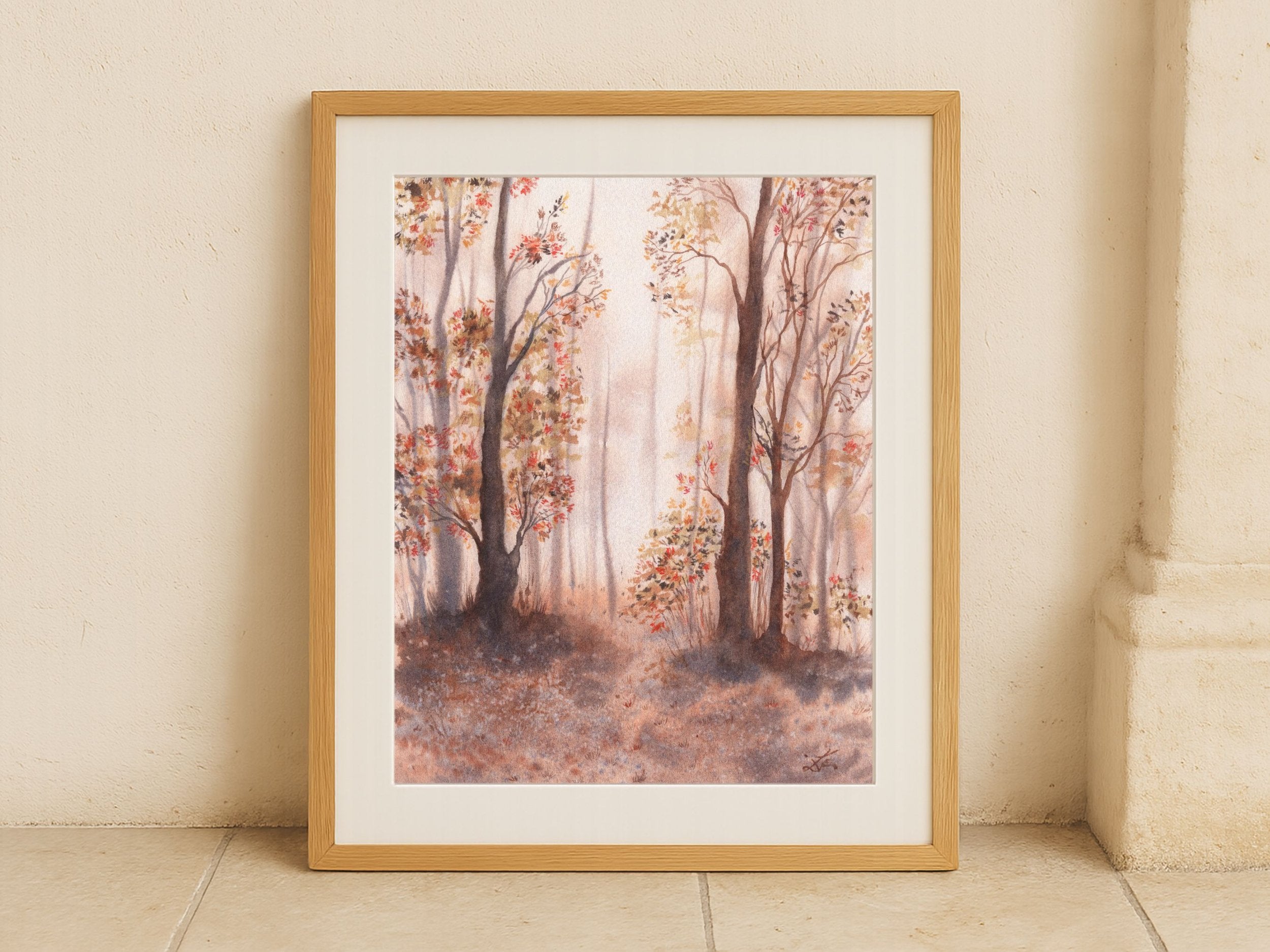 Autumn Forest Trail - Art Print