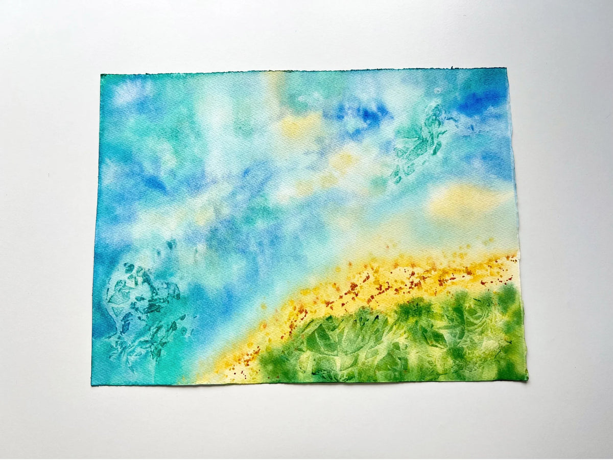 Abstract Seascape - Original Watercolor Painting