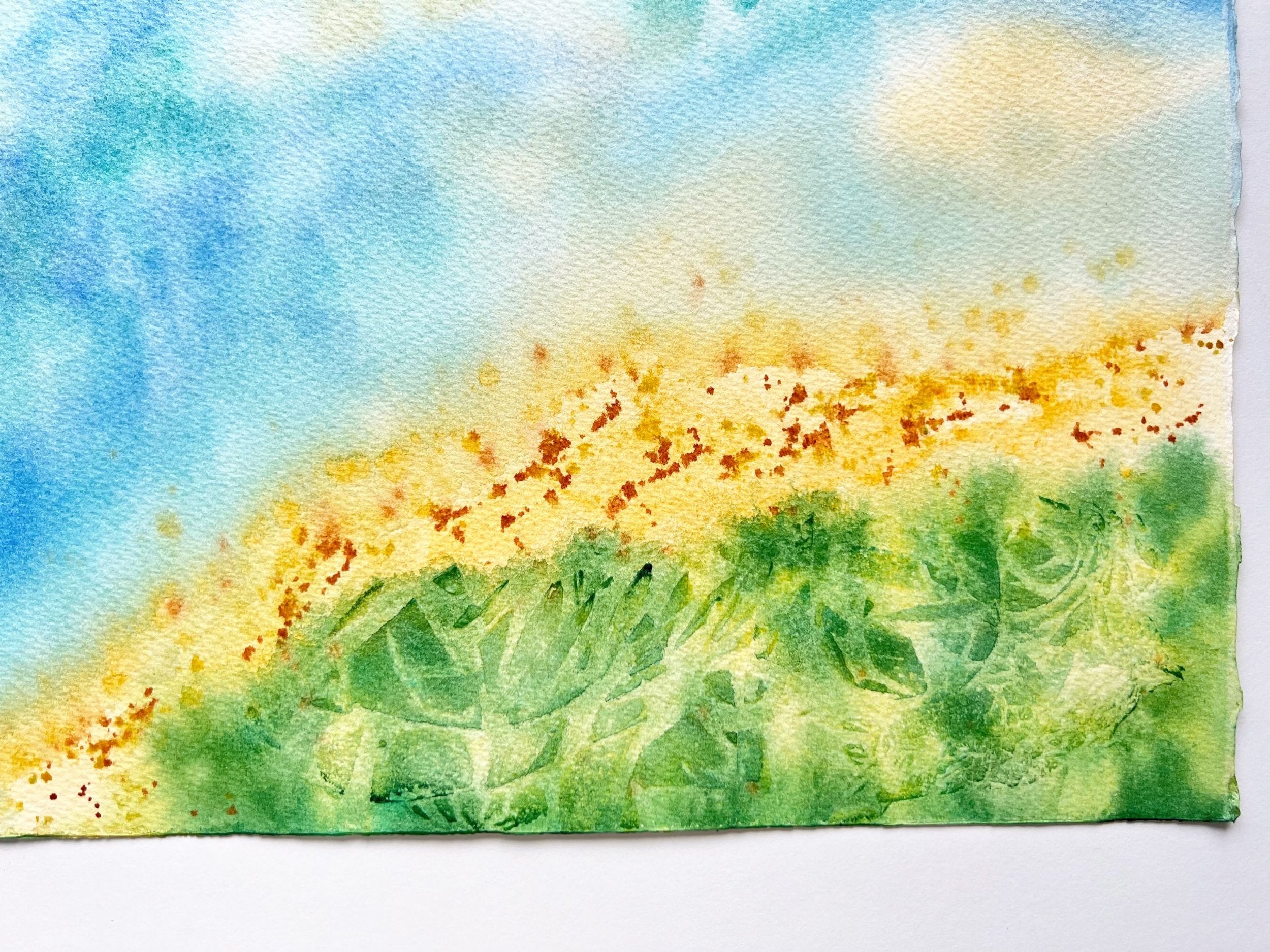 Abstract Seascape - Original Watercolor Painting