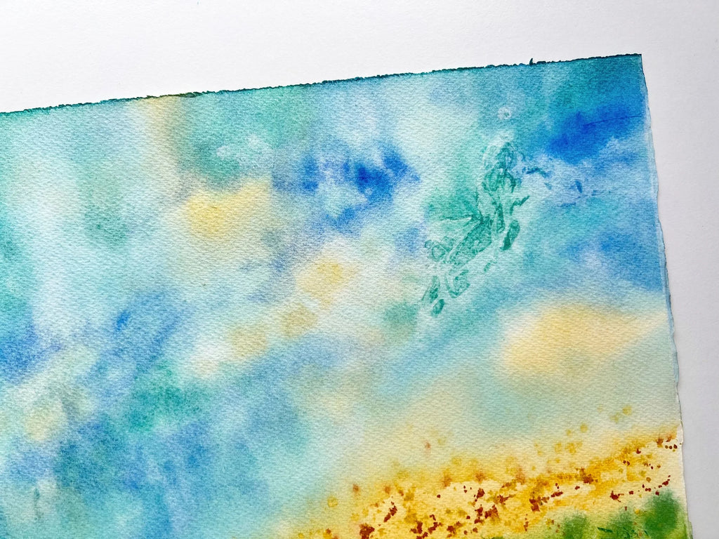 Abstract Seascape - Original Watercolor Painting