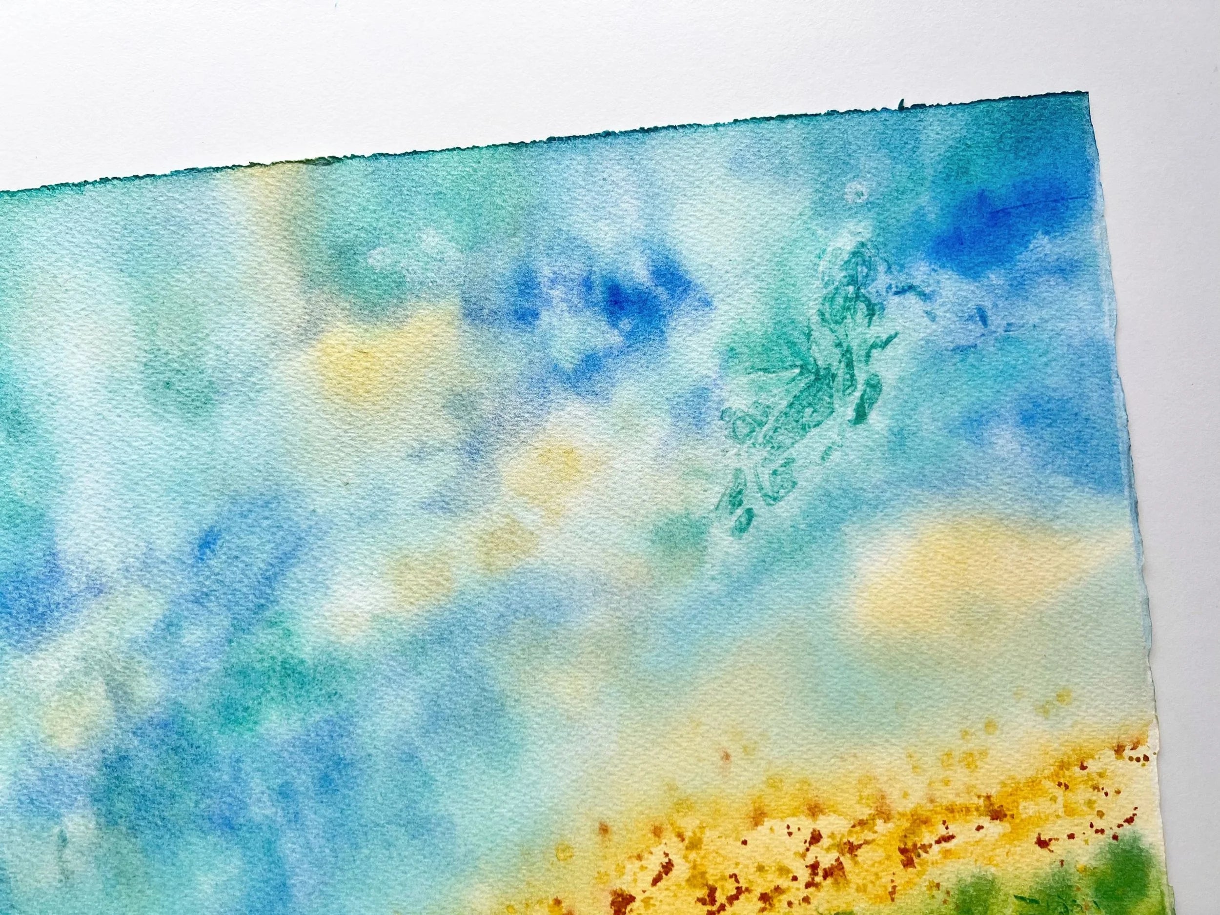 Abstract Seascape - Original Watercolor Painting