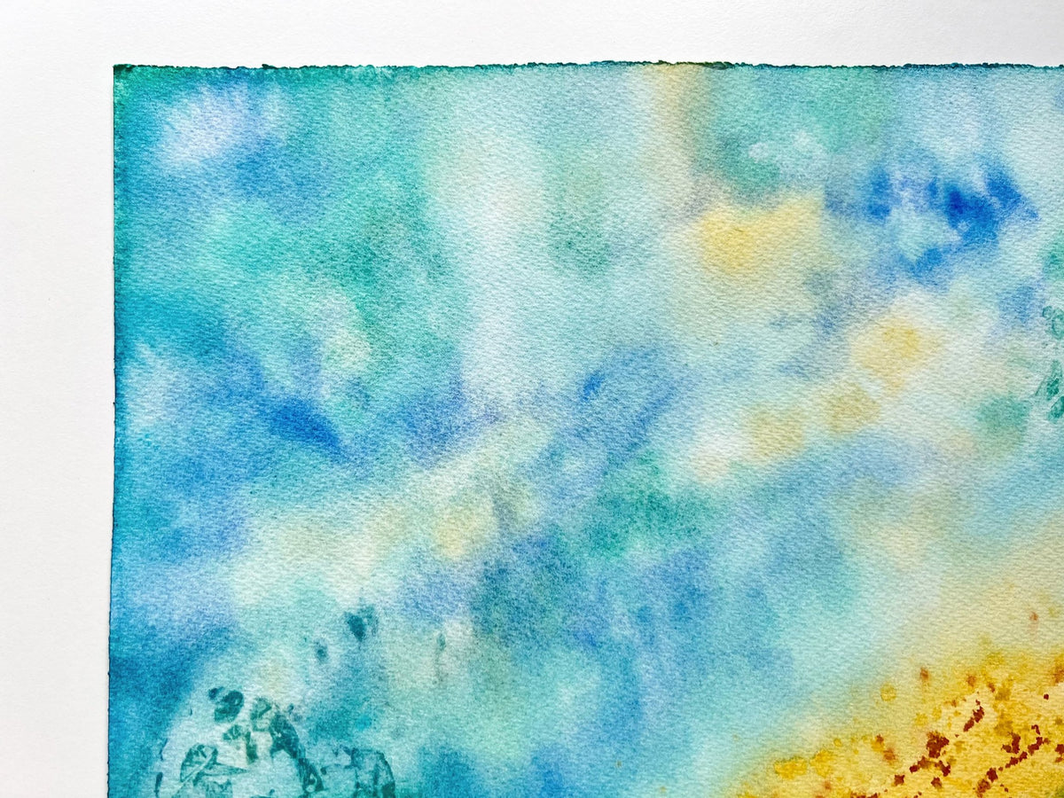 Abstract Seascape - Original Watercolor Painting