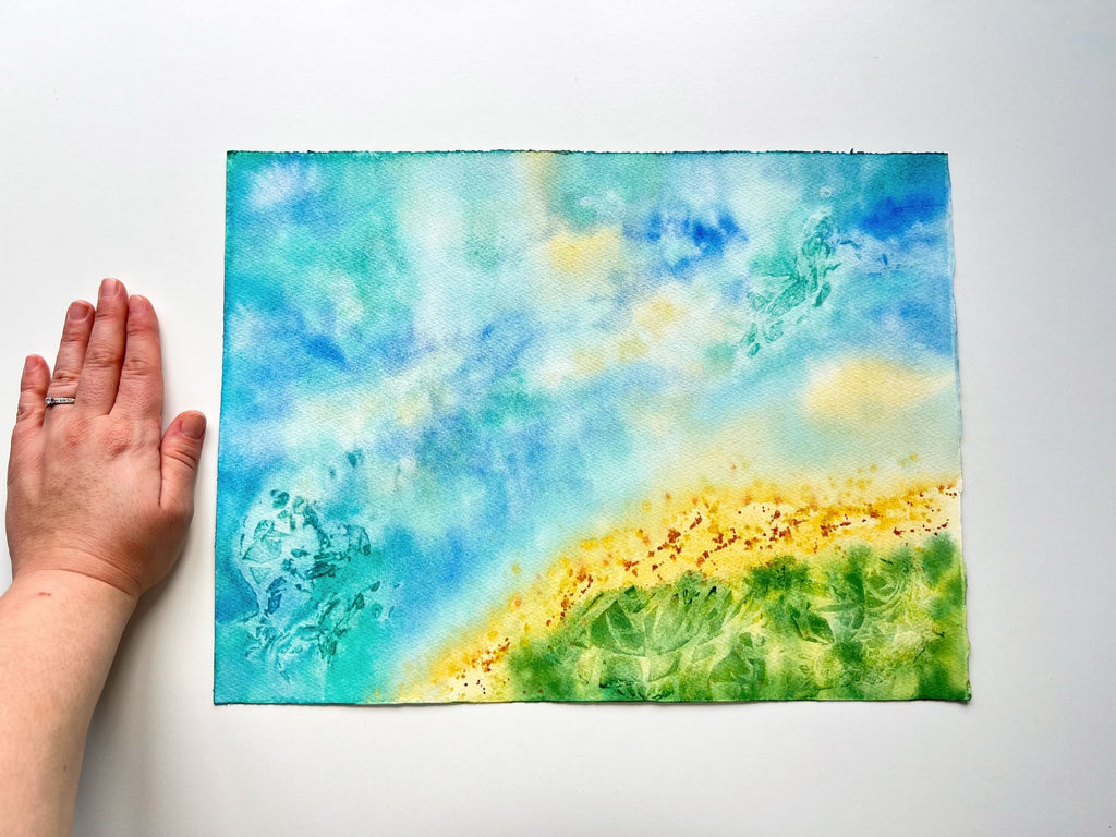 Abstract Seascape - Original Watercolor Painting
