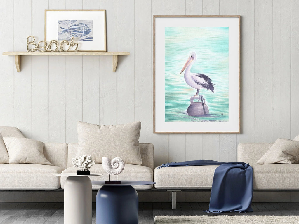 Australian Pelican - Art Print