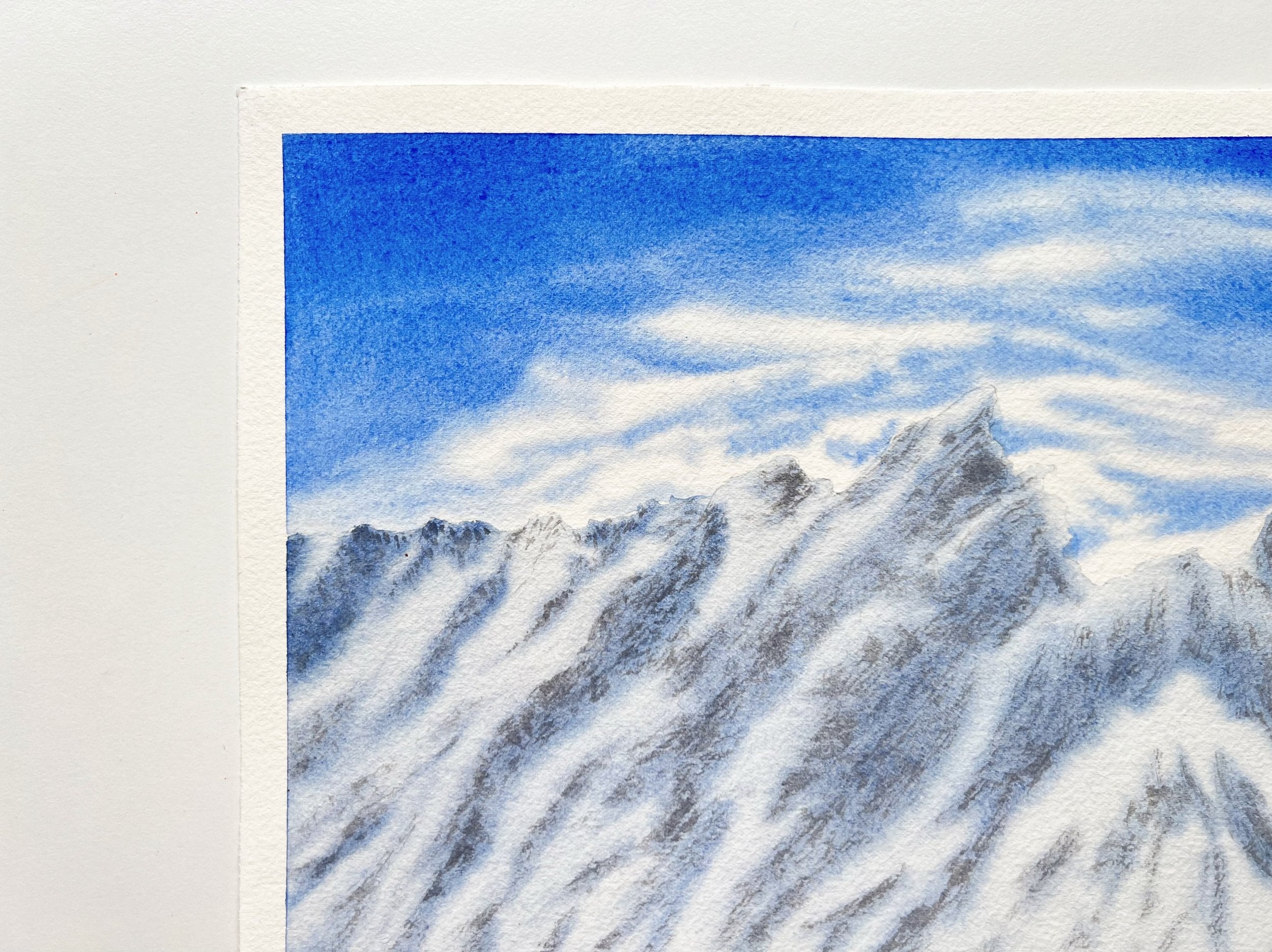 Blue Mountains - Original Watercolor Painting