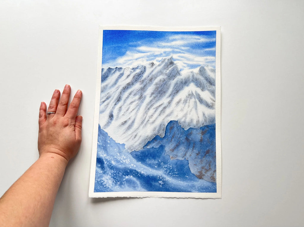 Blue Mountains - Original Watercolor Painting