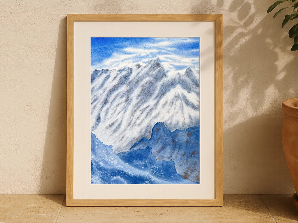Blue Mountains - Original Watercolor Painting