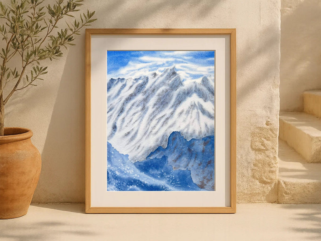 Blue Mountains - Original Watercolor Painting