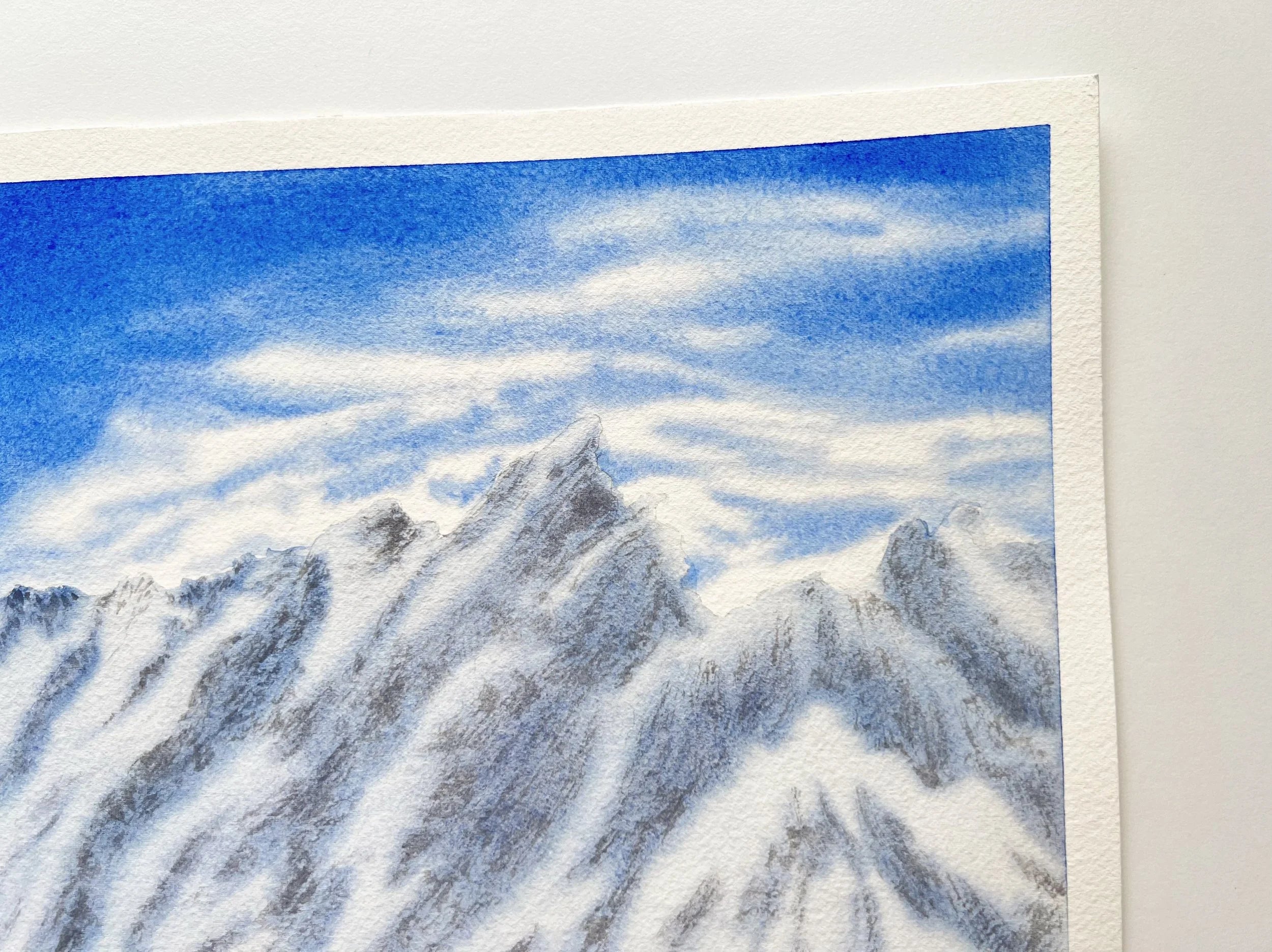 Blue Mountains - Original Watercolor Painting