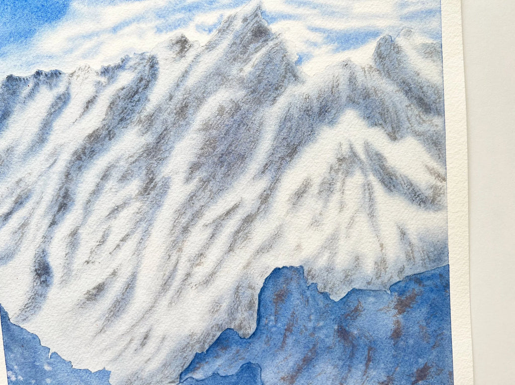 Blue Mountains - Original Watercolor Painting