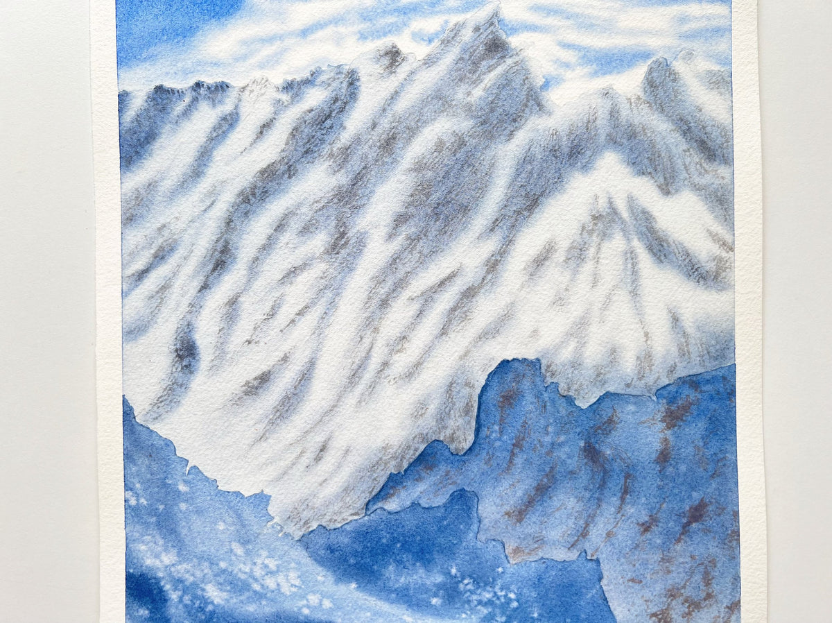 Blue Mountains - Original Watercolor Painting