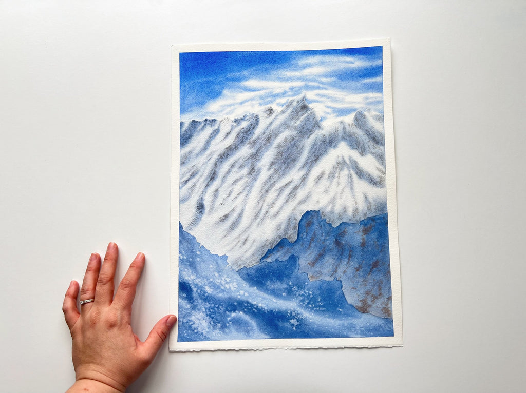 Blue Mountains - Original Watercolor Painting