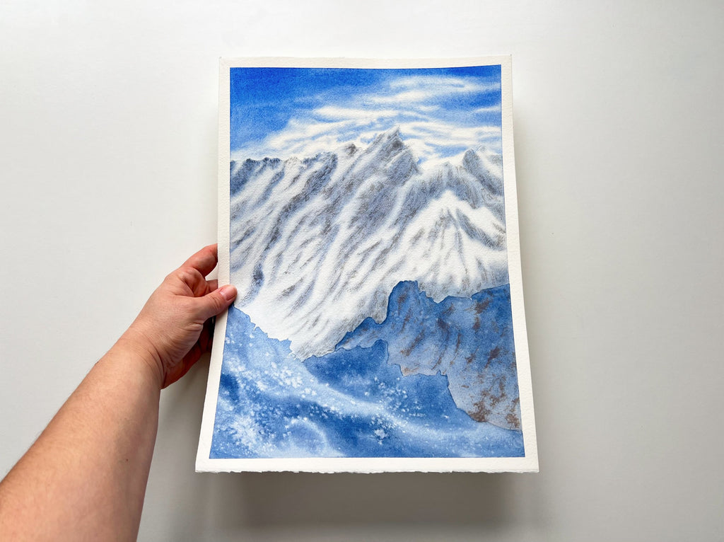 Blue Mountains - Original Watercolor Painting