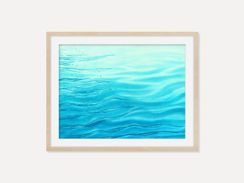 Calm Blue Waves - Art Print