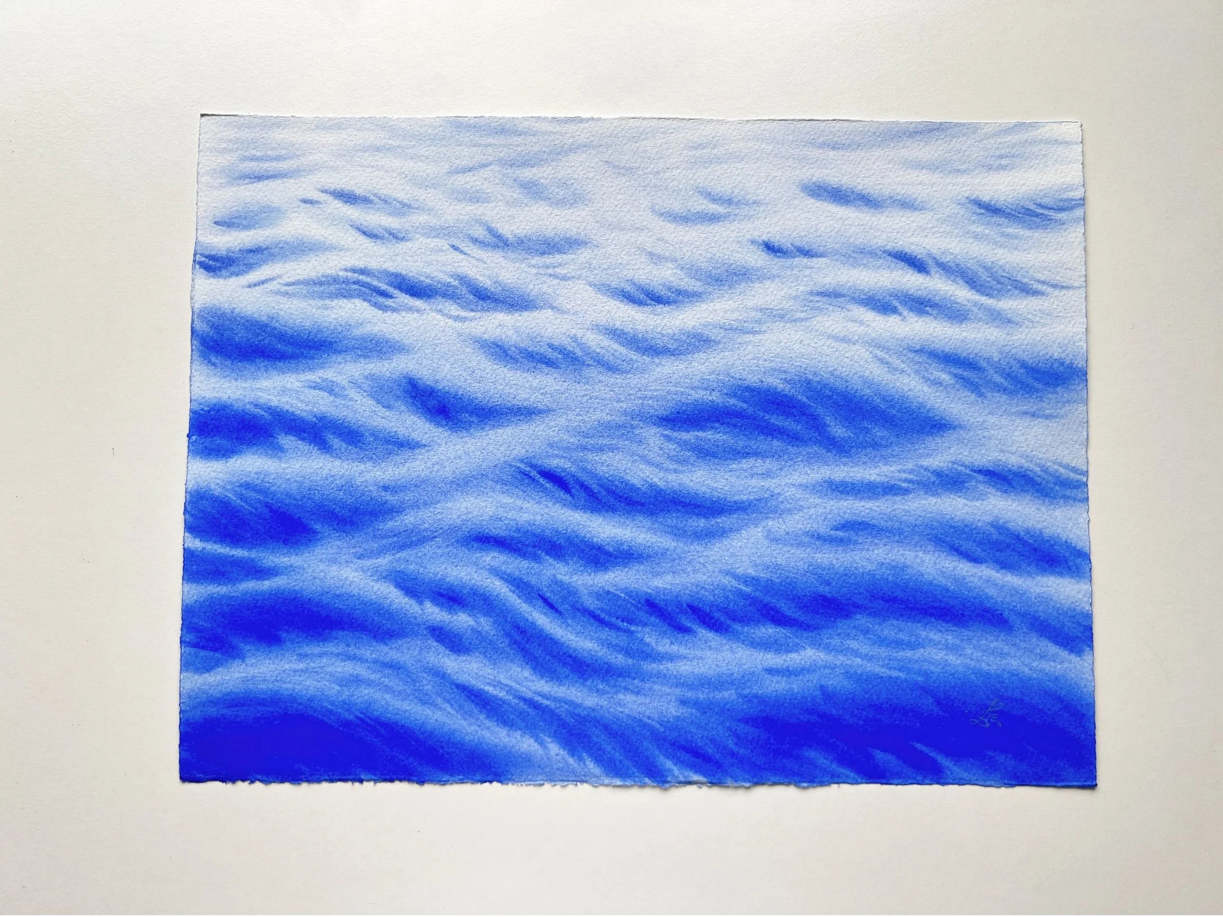 Calming Waves - Original Watercolor Painting