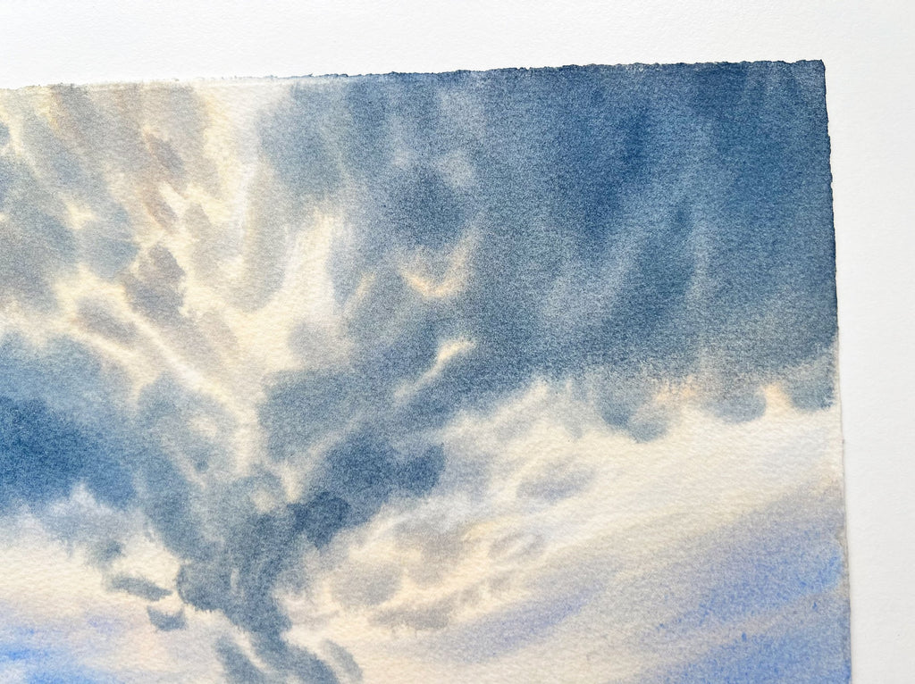 Clouds at Dawn - Original Watercolor Painting