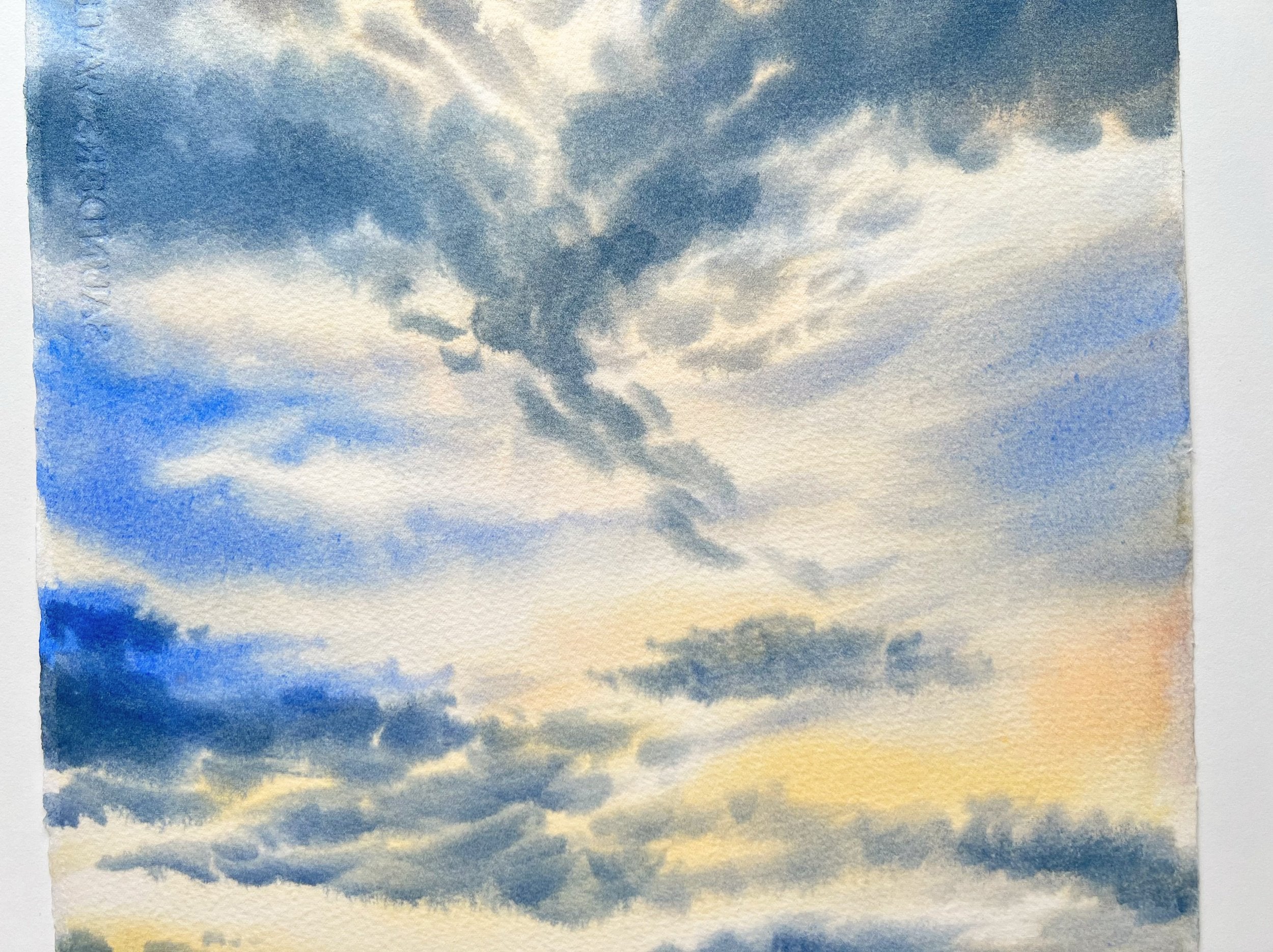 Clouds at Dawn - Original Watercolor Painting