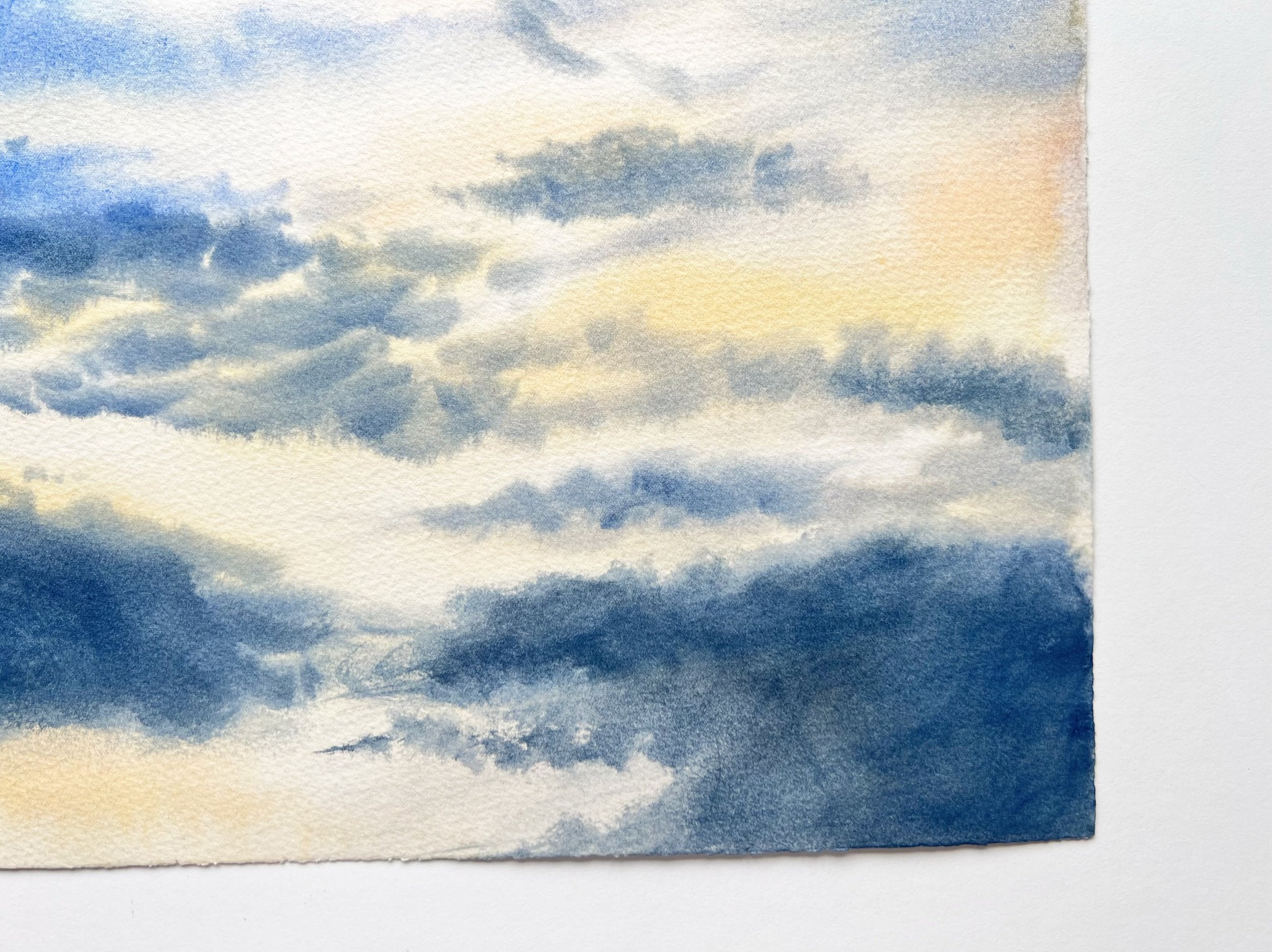 Clouds at Dawn - Original Watercolor Painting