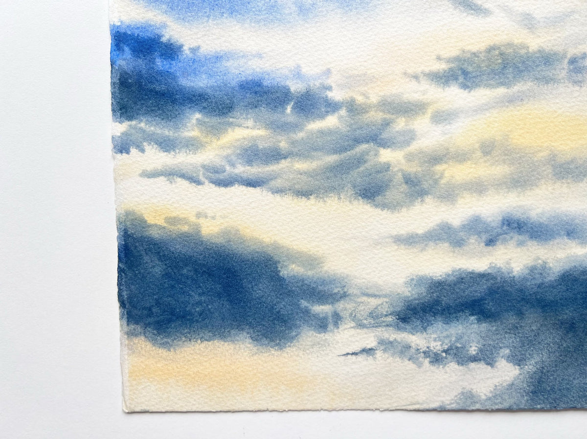 Clouds at Dawn - Original Watercolor Painting