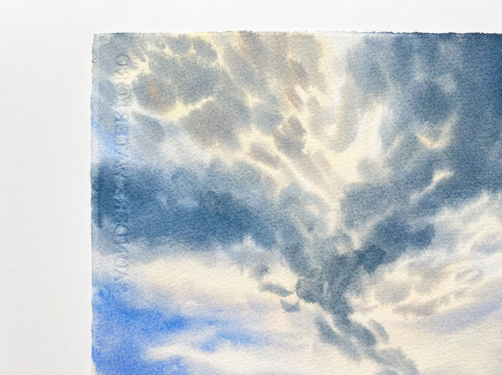 Clouds at Dawn - Original Watercolor Painting