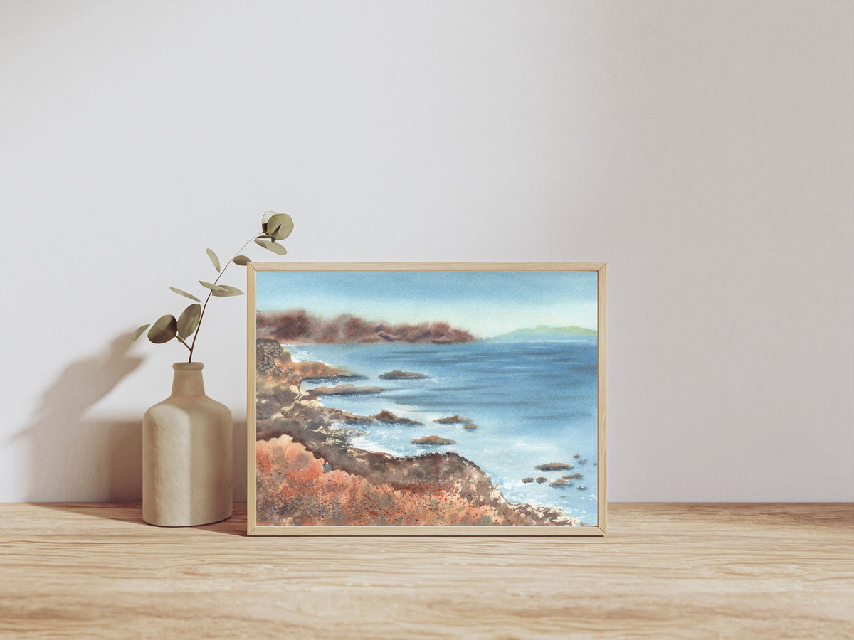 Coastal Cliff  - Art Print