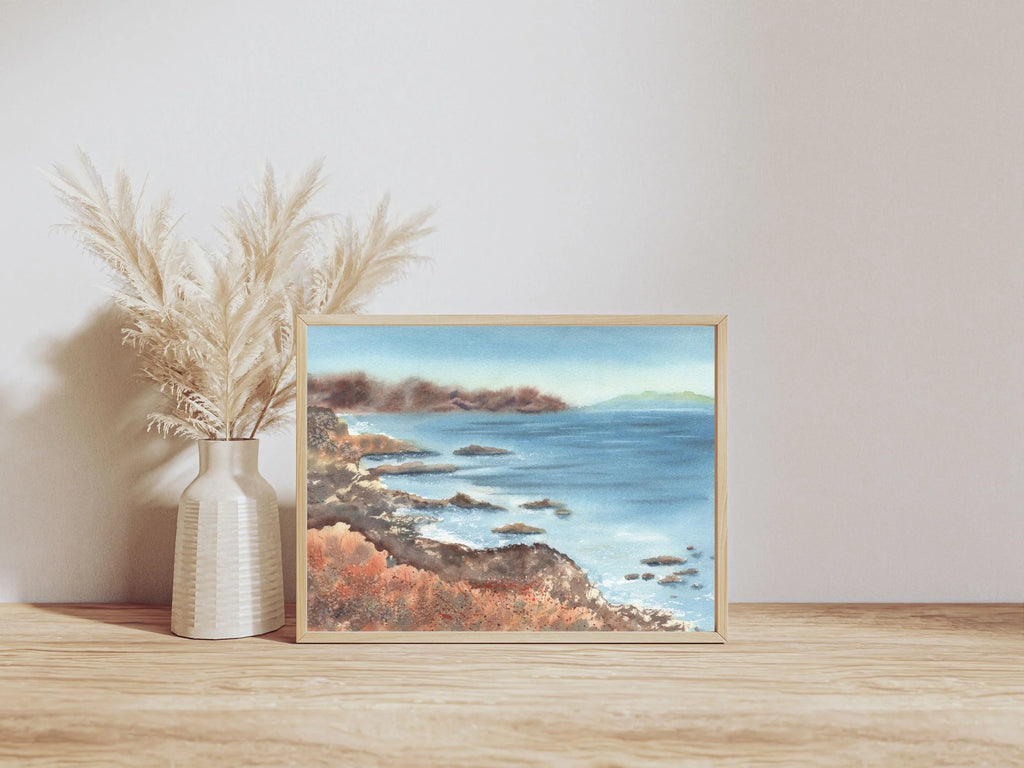 Coastal Cliff  - Art Print