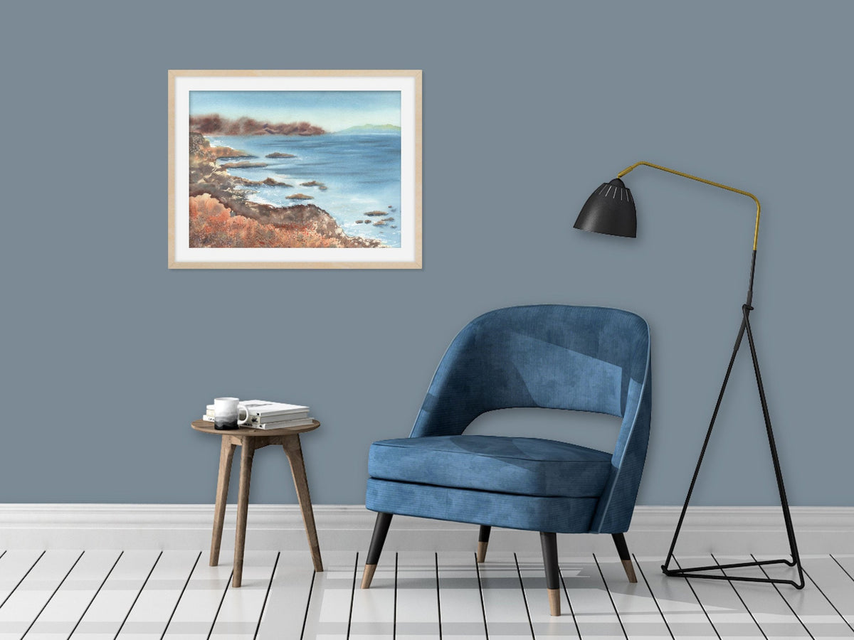 Coastal Cliff  - Art Print