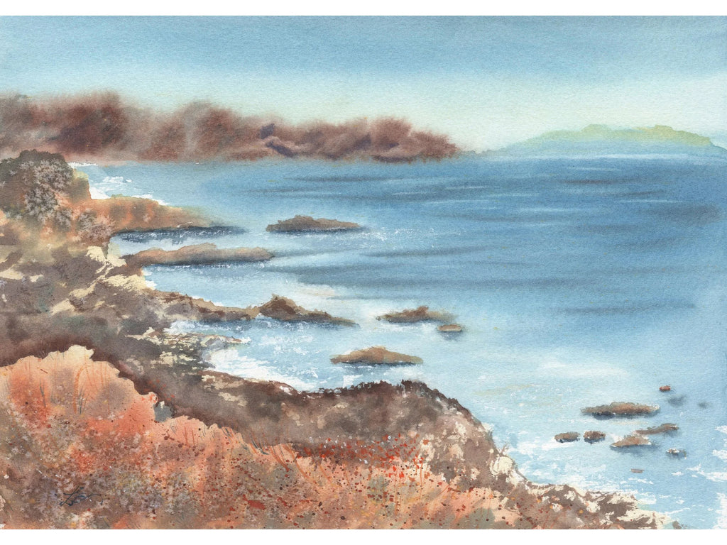 Coastal Cliff  - Art Print