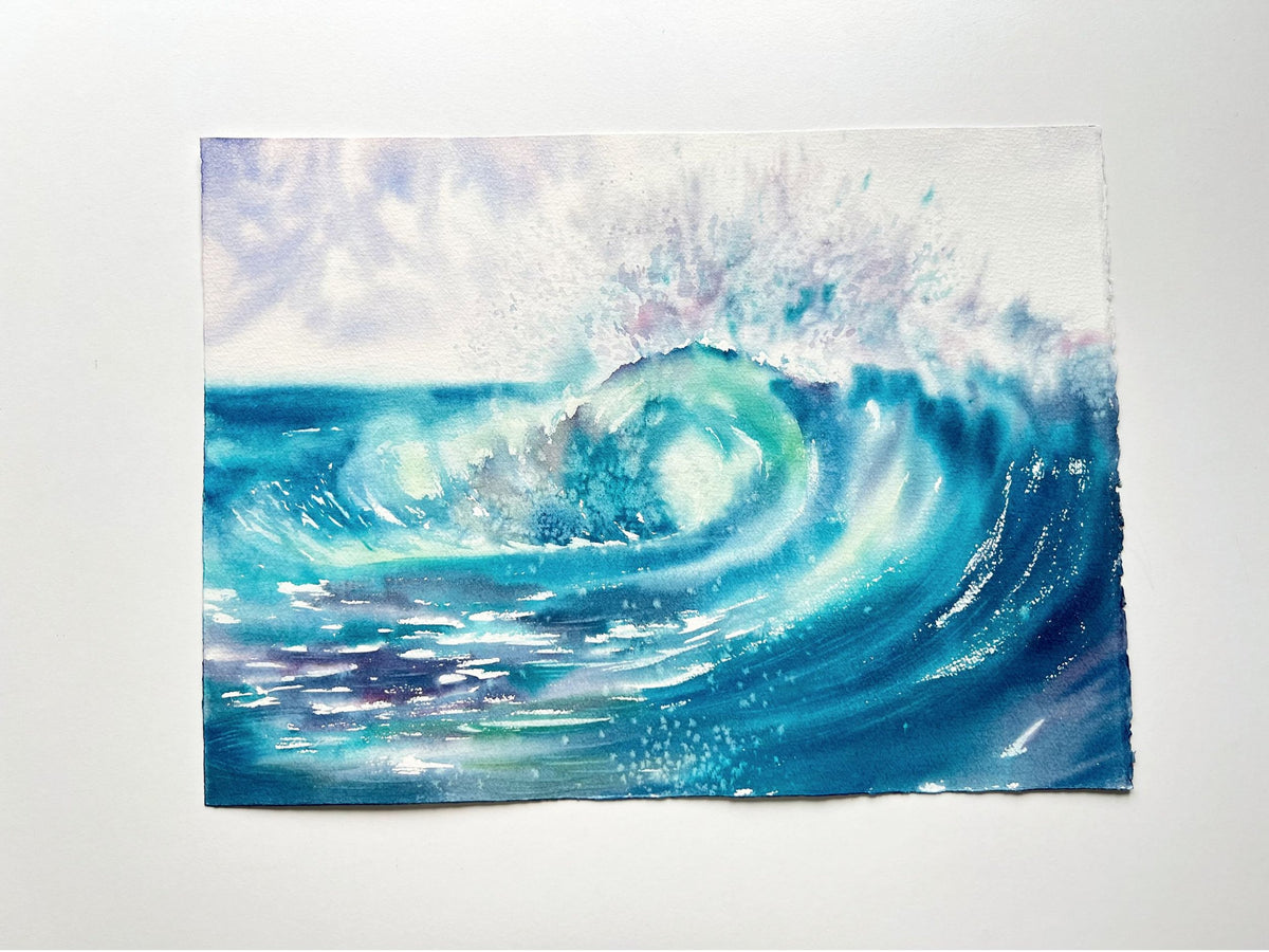 Colourful Cascades  - Original Watercolor Painting