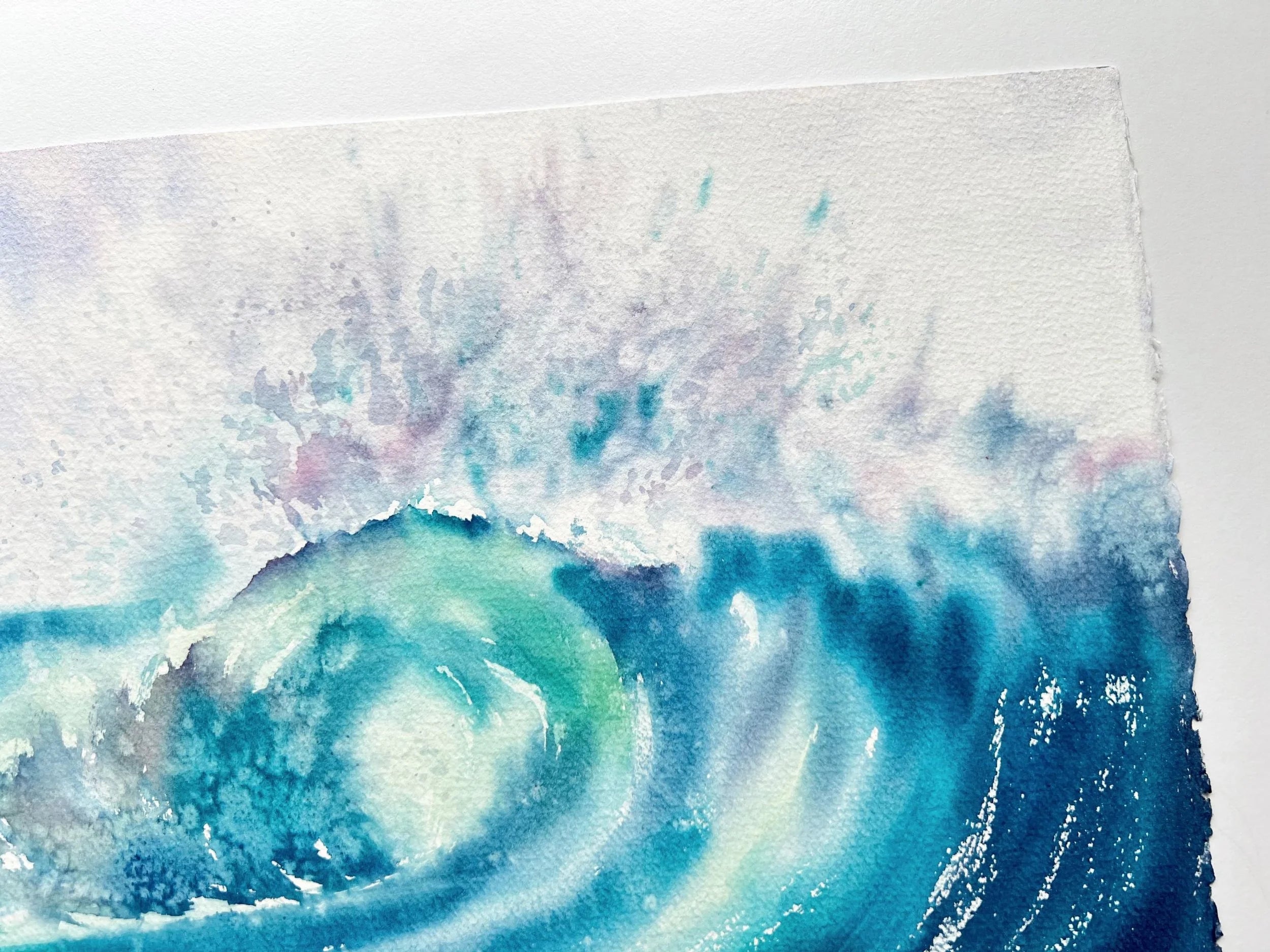 Colourful Cascades  - Original Watercolor Painting
