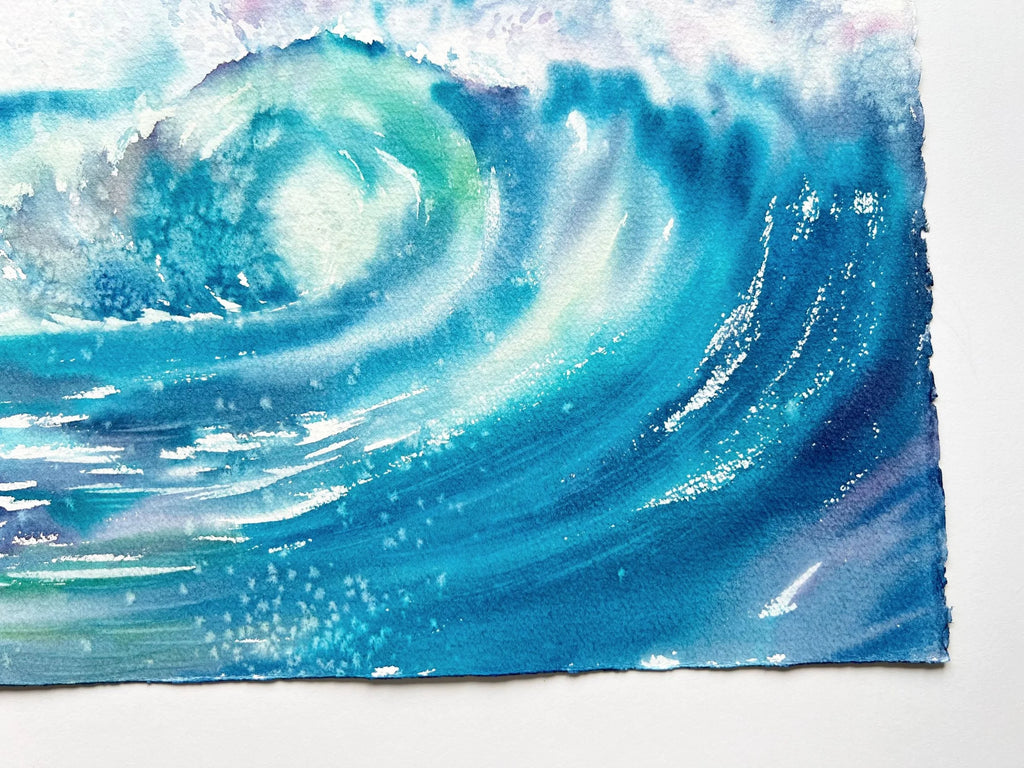 Colourful Cascades  - Original Watercolor Painting