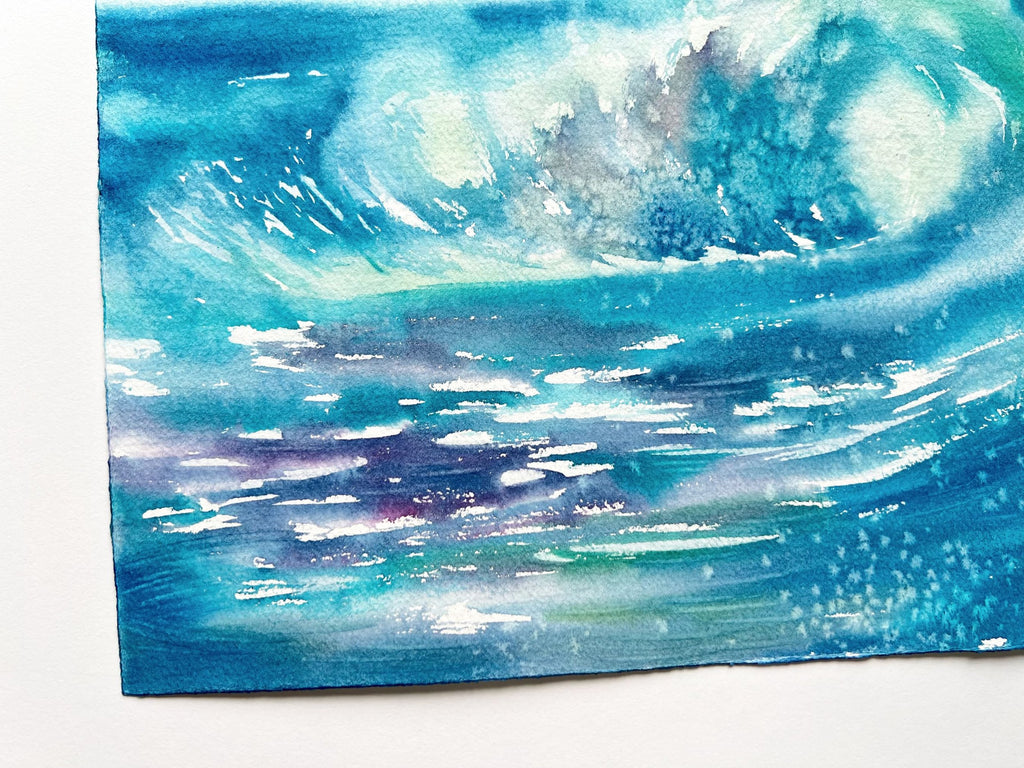 Colourful Cascades  - Original Watercolor Painting