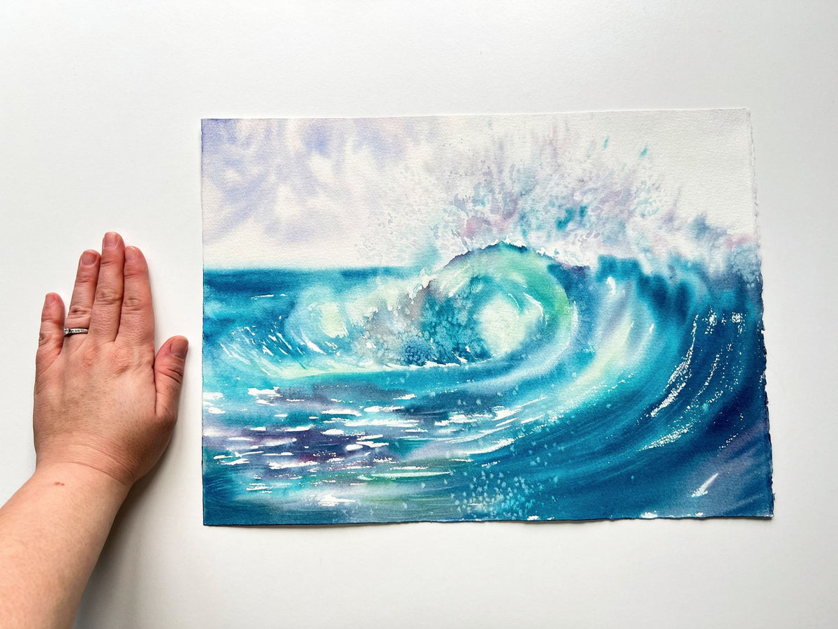Colourful Cascades  - Original Watercolor Painting