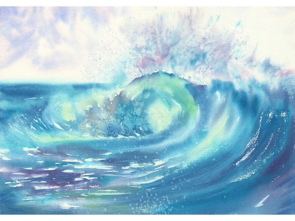 Colourful Ocean Wave - Art Print