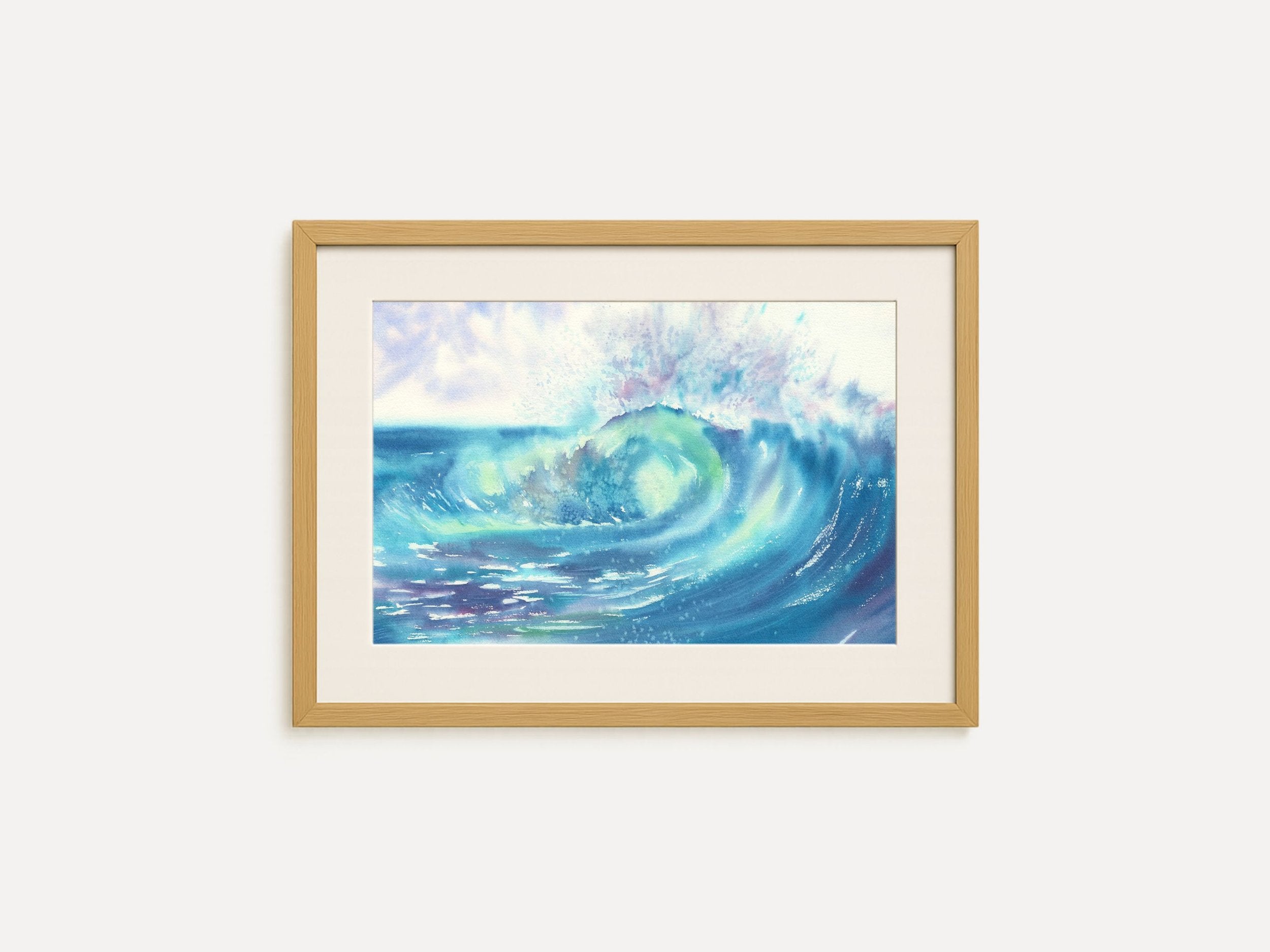 Colourful Ocean Wave - Art Print