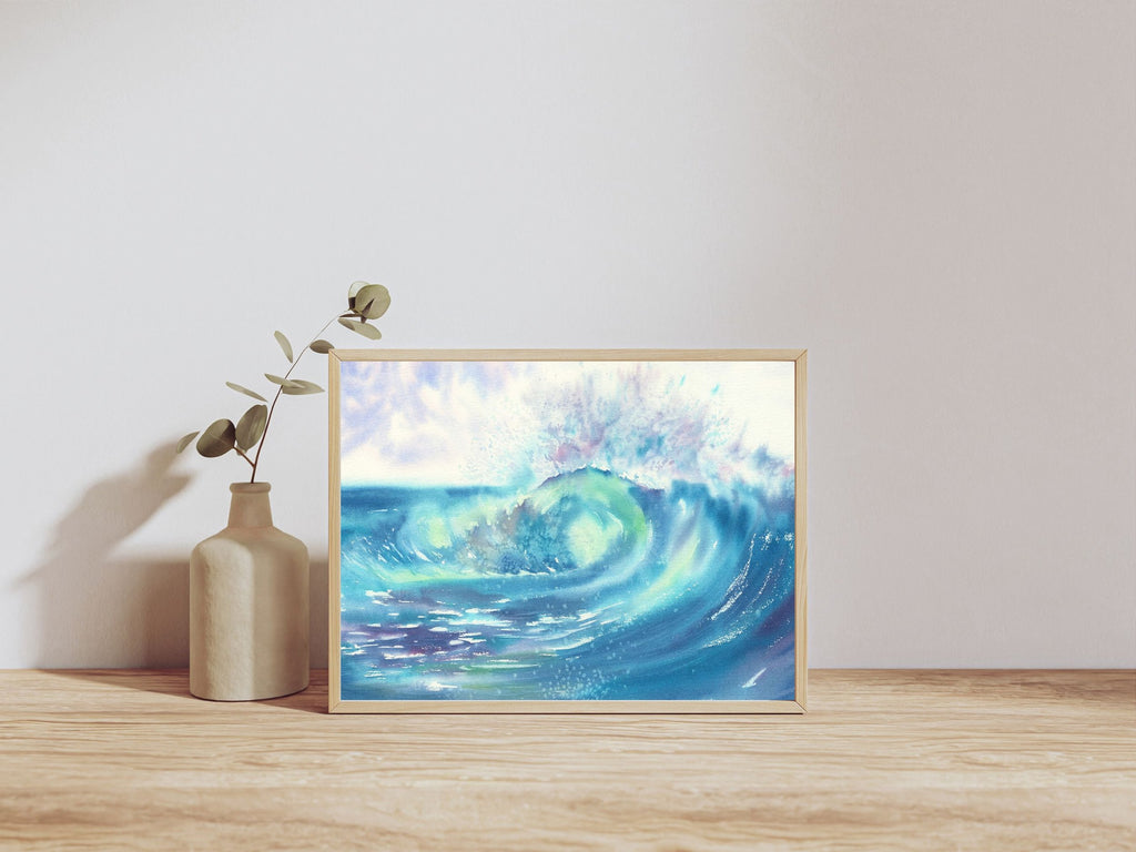 Colourful Ocean Wave - Art Print