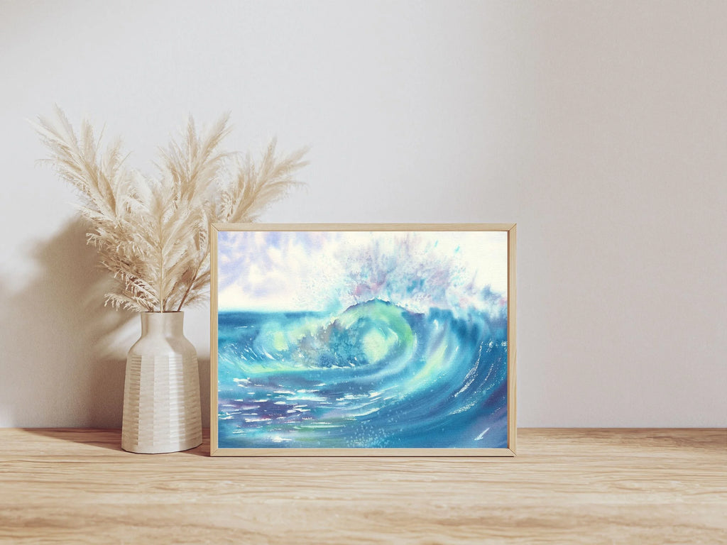 Colourful Ocean Wave - Art Print
