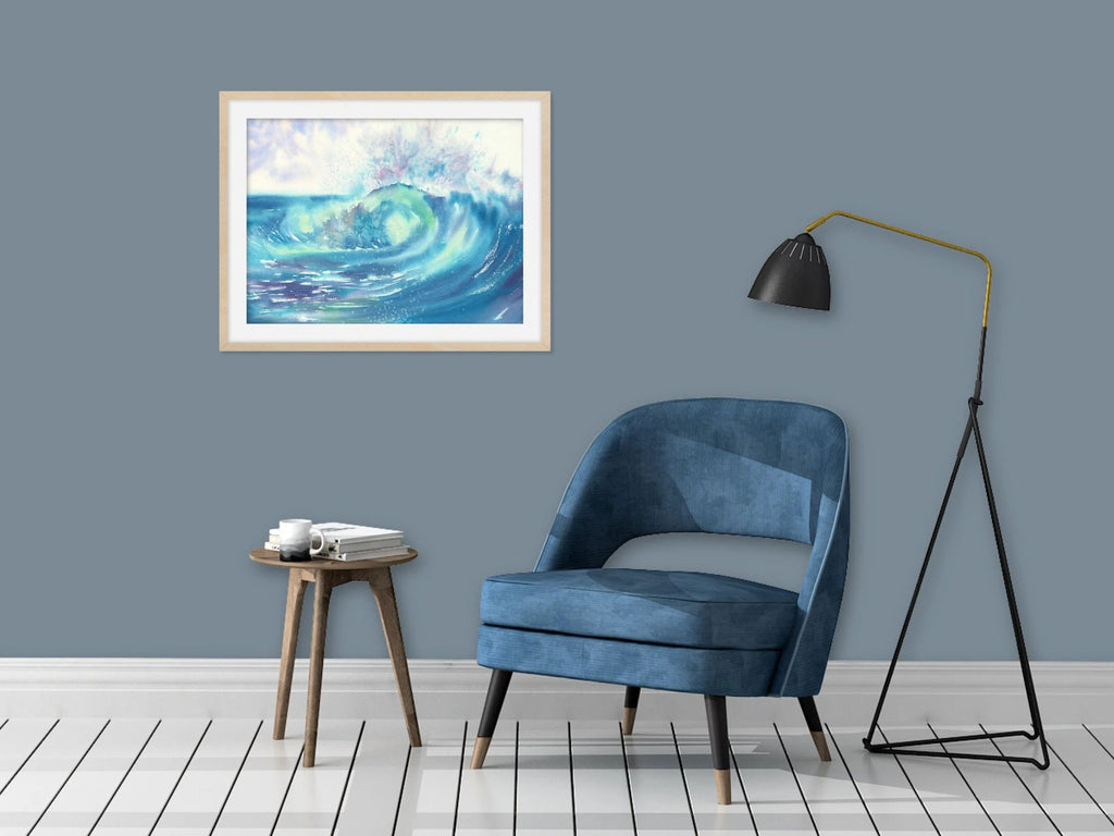 Colourful Ocean Wave - Art Print