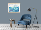 Colourful Ocean Wave - Art Print