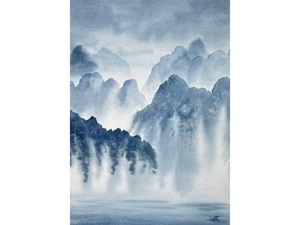 Dwelling in the Past - Original Watercolor Painting