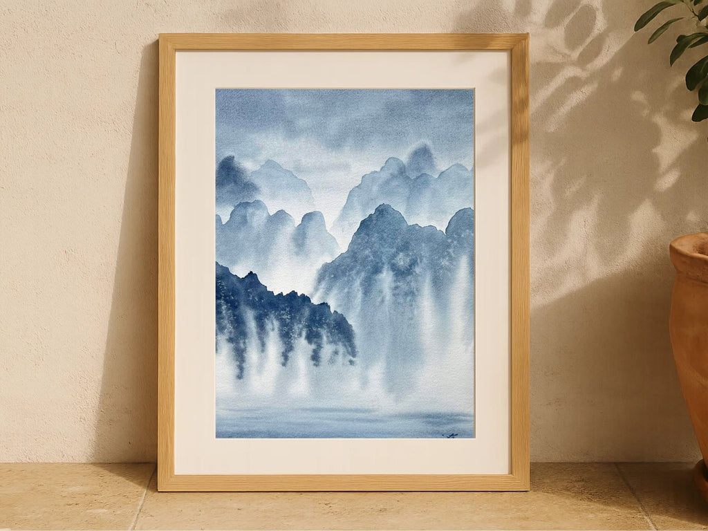 Dwelling in the Past - Original Watercolor Painting
