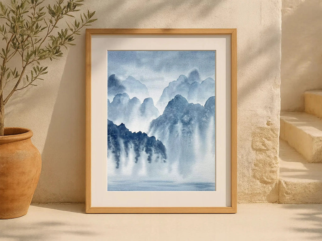 Dwelling in the Past - Original Watercolor Painting