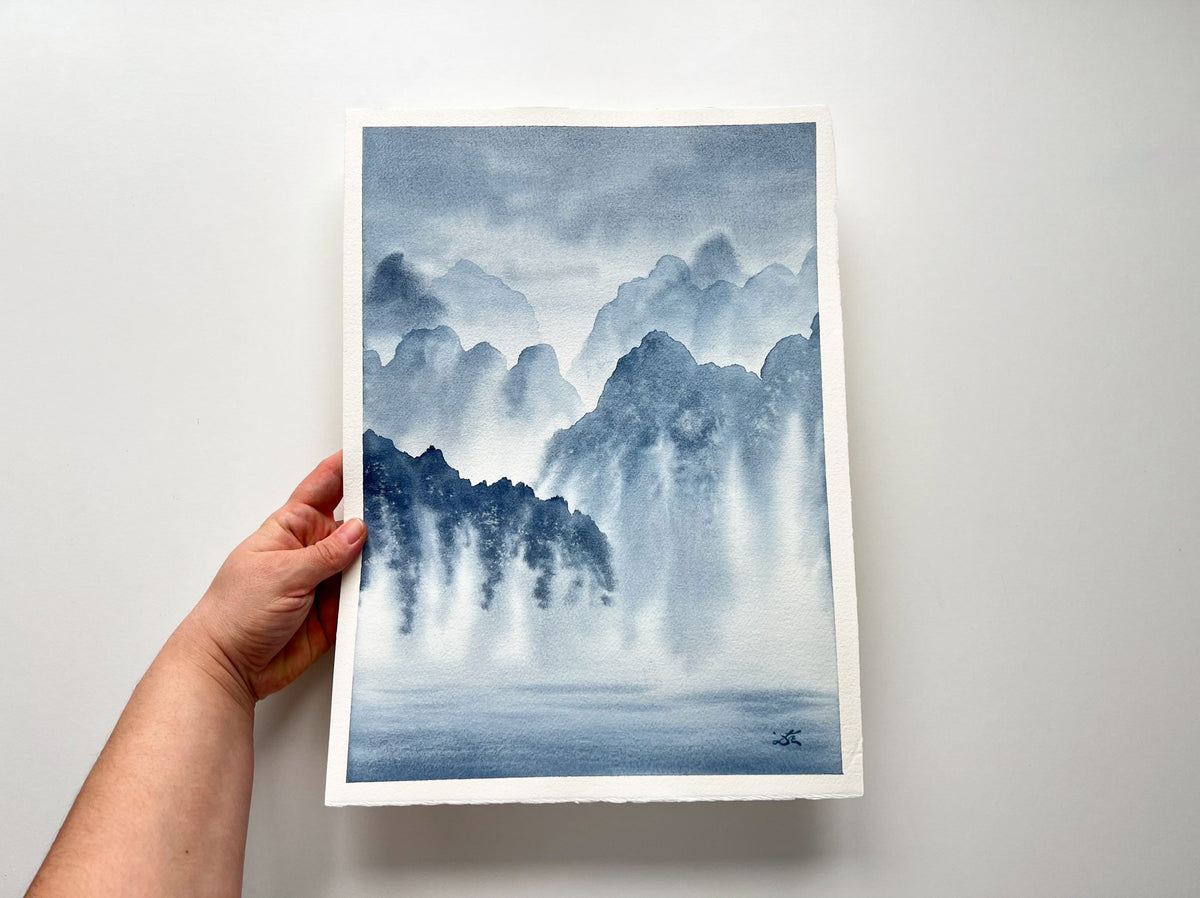 Dwelling in the Past - Original Watercolor Painting
